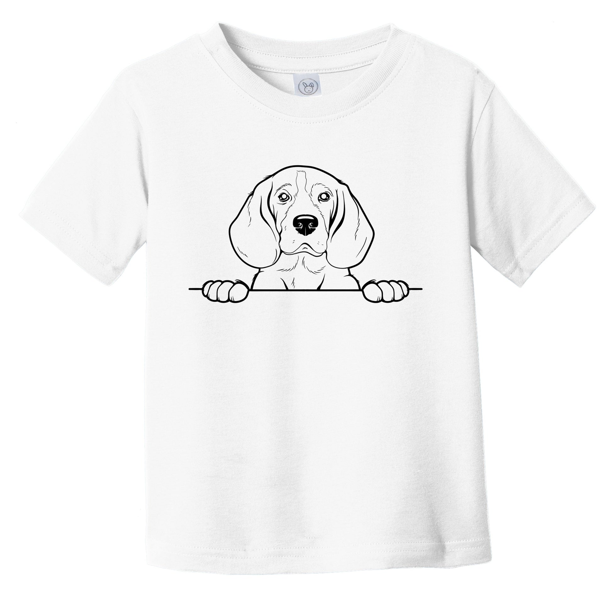 Beagle Dog Breed Drawing Cute Infant Toddler T-Shirt