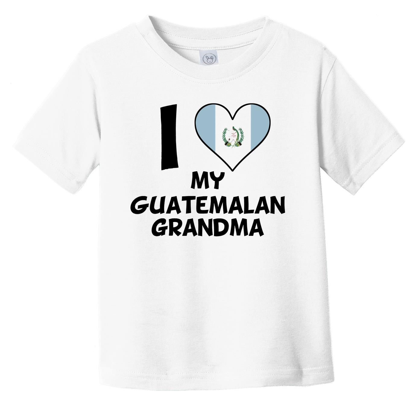 I Heart My Guatemalan Grandma Guatemala Flag Infant Toddler T-Shirt