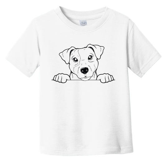 Jack Russell Terrier Dog Breed Drawing Cute Infant Toddler T-Shirt