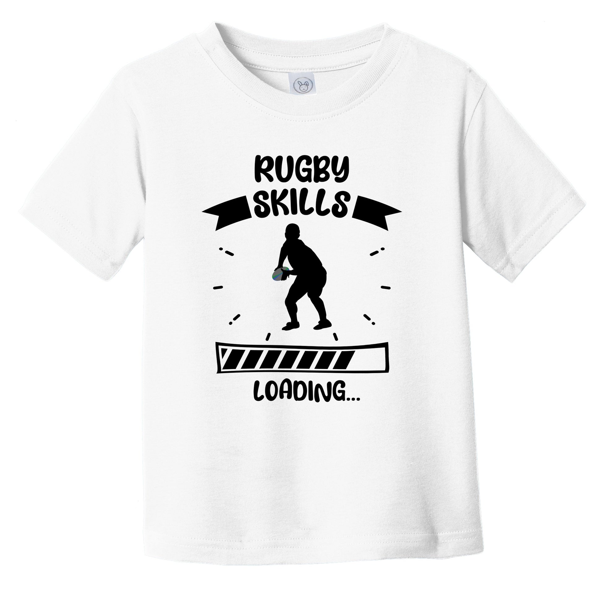 Rugby Skills Loading Funny Rugby Infant Toddler T Shirt 5 6T White