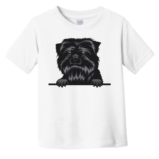 Affenpinscher Dog Breed Popping Up Cute Infant Toddler T-Shirt