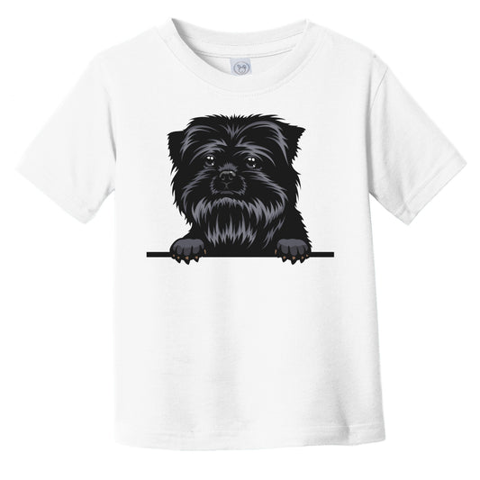 Affenpinscher Dog Breed Popping Up Cute Infant Toddler T-Shirt