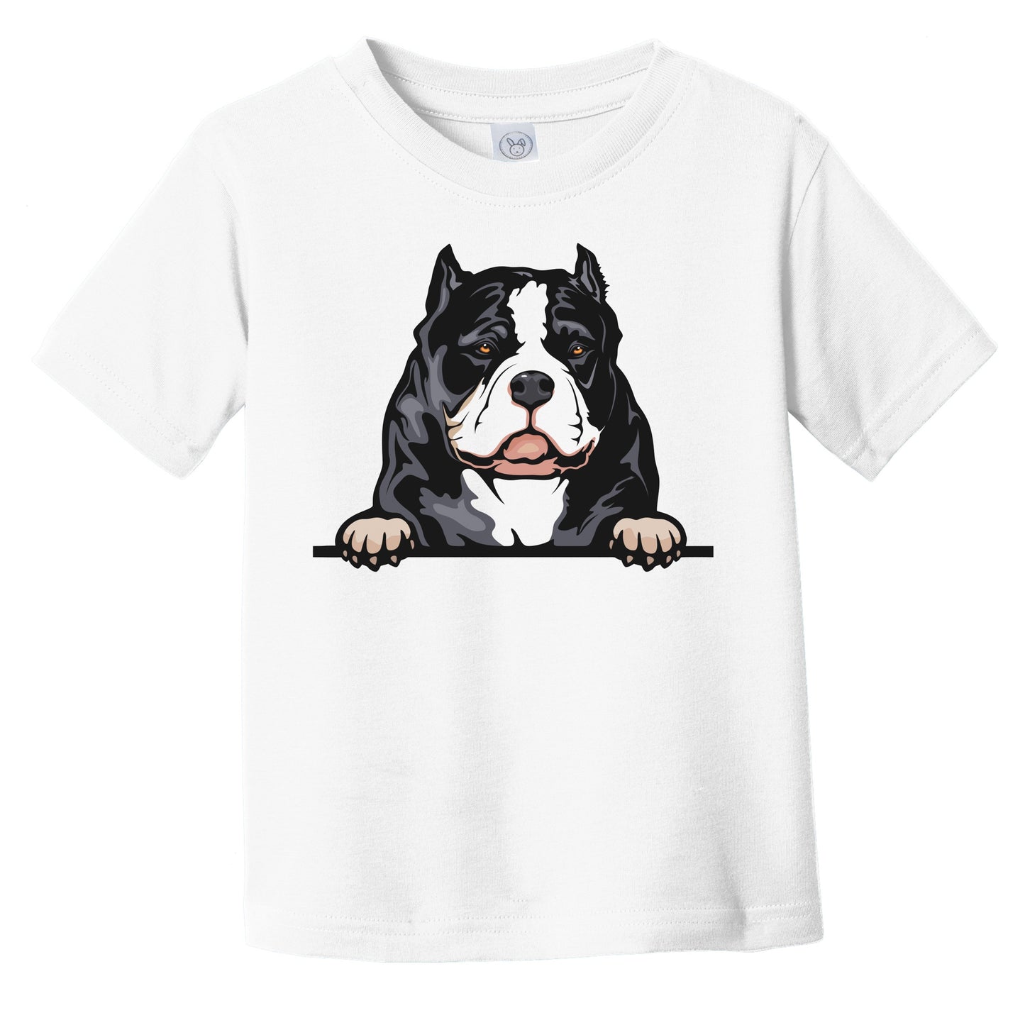 American Bully Dog Breed Popping Up Cute Infant Toddler T-Shirt