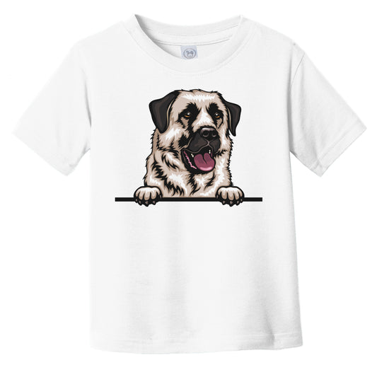 Anatolian Shepherd Dog Dog Breed Popping Up Cute Infant Toddler T-Shirt