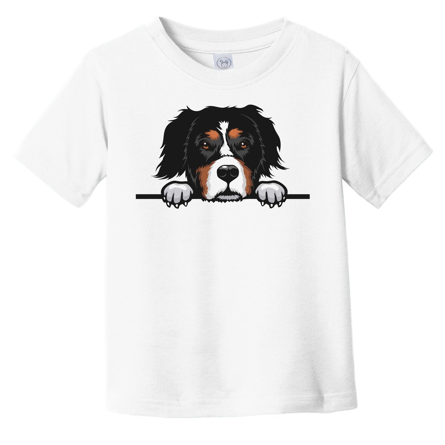 Bernese Mountain Dog Dog Breed Popping Up Cute Infant Toddler T-Shirt v2