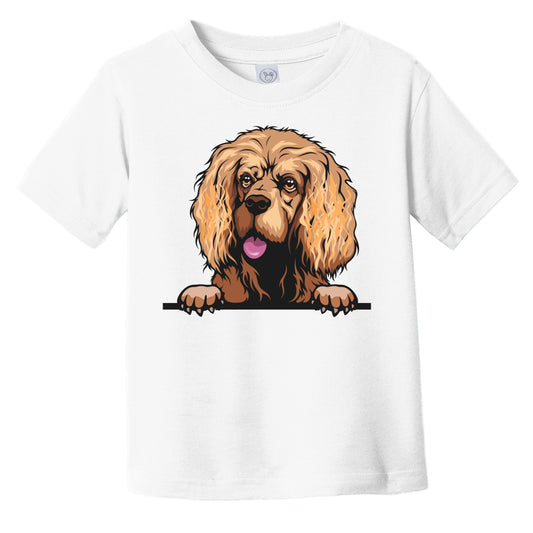 Cocker Spaniel Dog Breed Popping Up Cute Infant Toddler T-Shirt v2