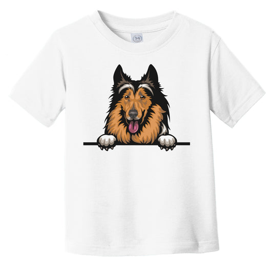 Collie Dog Breed Popping Up Cute Infant Toddler T-Shirt