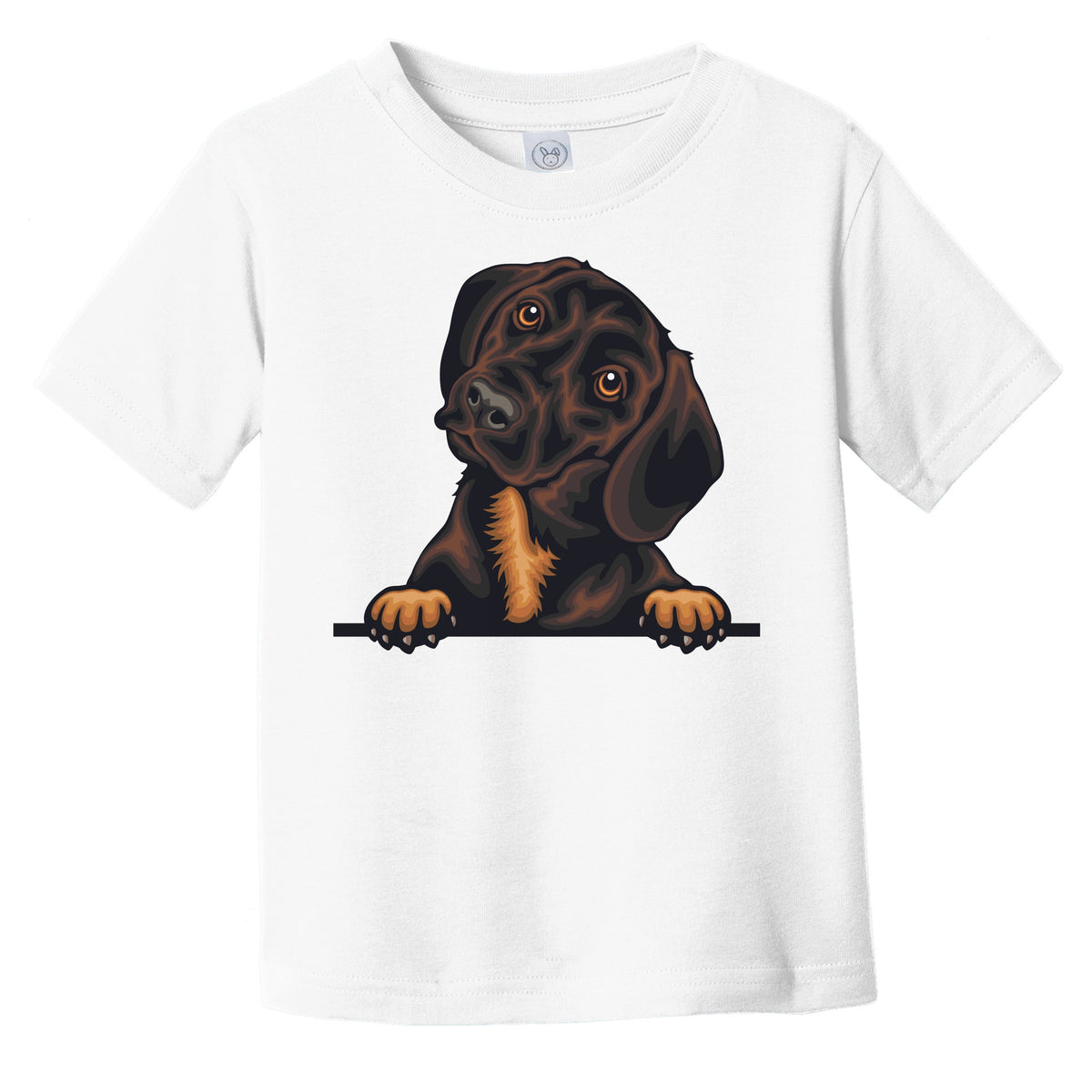 Dachshund Dog Breed Popping Up Cute Infant Toddler T-Shirt v3