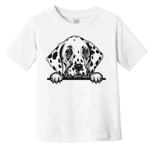 Dalmatian Dog Breed Popping Up Cute Infant Toddler T-Shirt