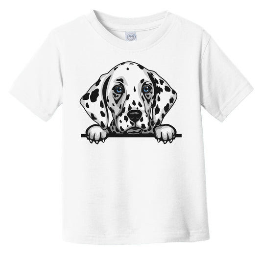 Dalmatian Dog Breed Popping Up Cute Infant Toddler T-Shirt