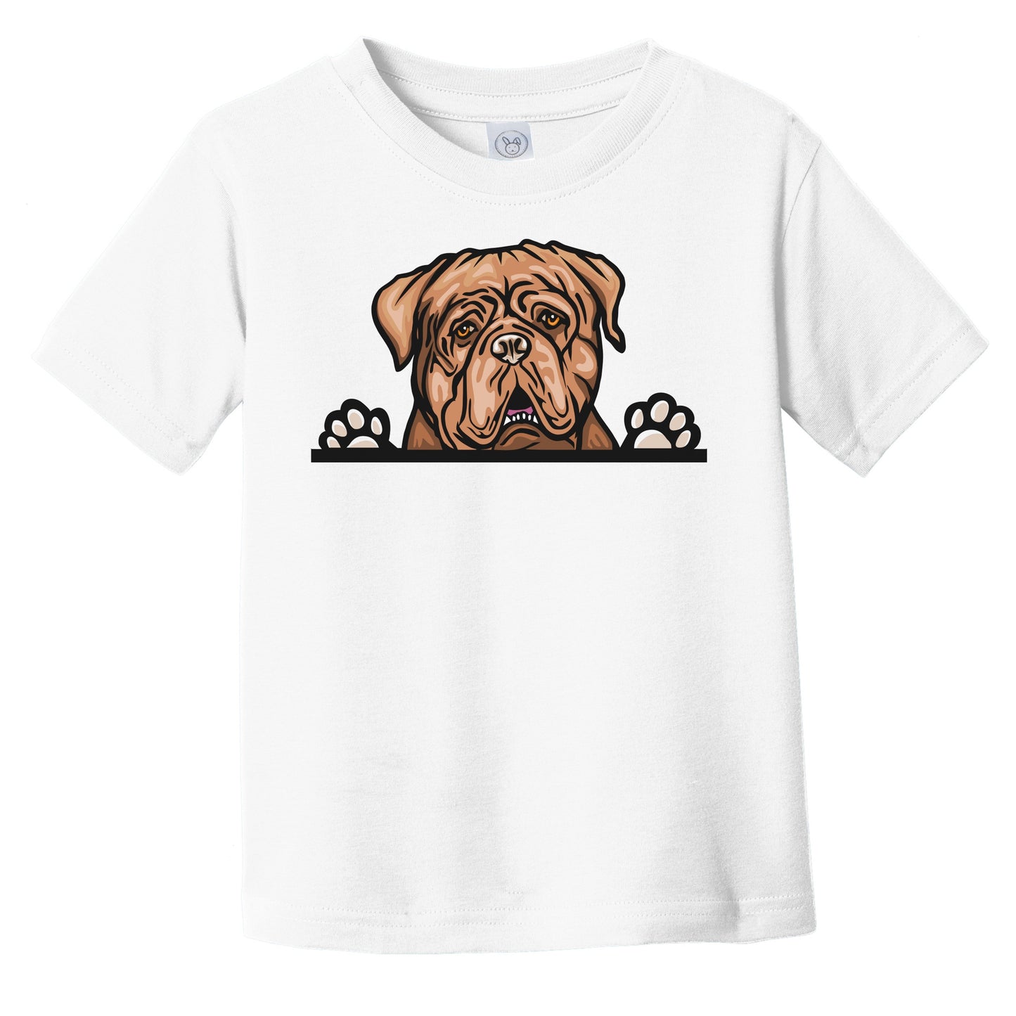 Dogue de Bordeaux Dog Breed Popping Up Cute Infant Toddler T-Shirt