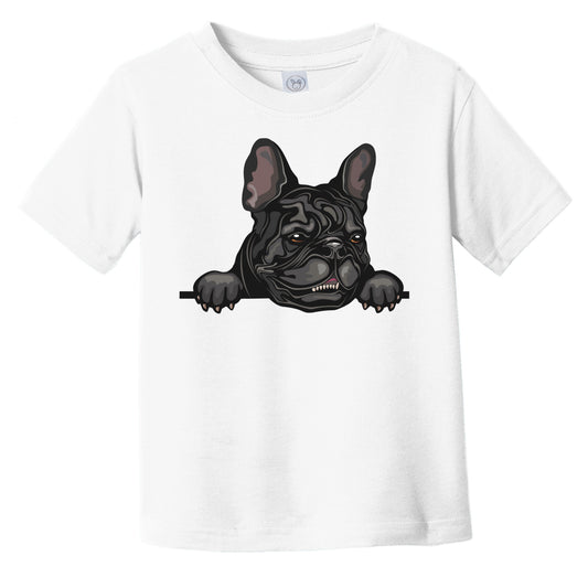 French Bulldog Dog Breed Popping Up Cute Infant Toddler T-Shirt v2
