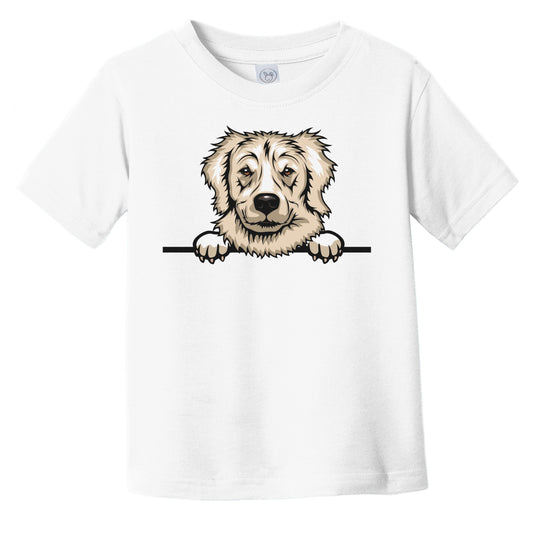 Golden Retriever Dog Breed Popping Up Cute Infant Toddler T-Shirt v2