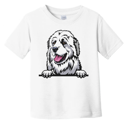 Great Pyrenees Dog Breed Popping Up Cute Infant Toddler T-Shirt
