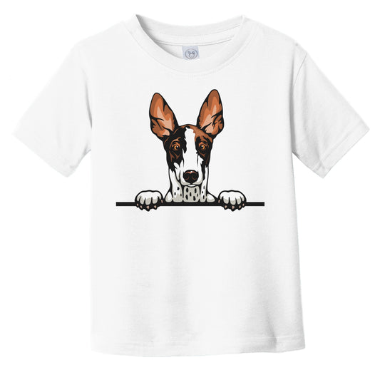 Ibizan Hound Dog Breed Popping Up Cute Infant Toddler T-Shirt