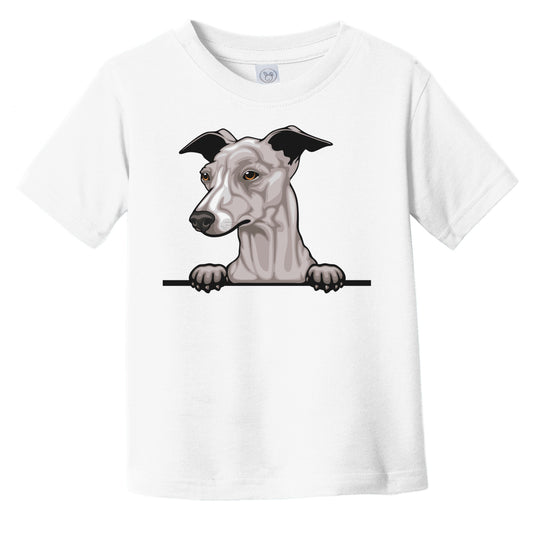 Italian Greyhound Dog Breed Popping Up Cute Infant Toddler T-Shirt