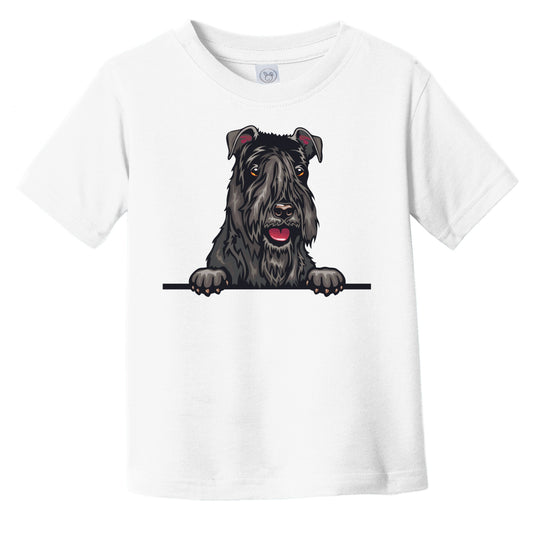 Kerry Blue Terrier Dog Breed Popping Up Cute Infant Toddler T-Shirt