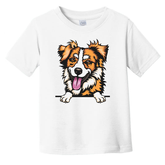 Kromfohrlander Dog Breed Popping Up Cute Infant Toddler T-Shirt