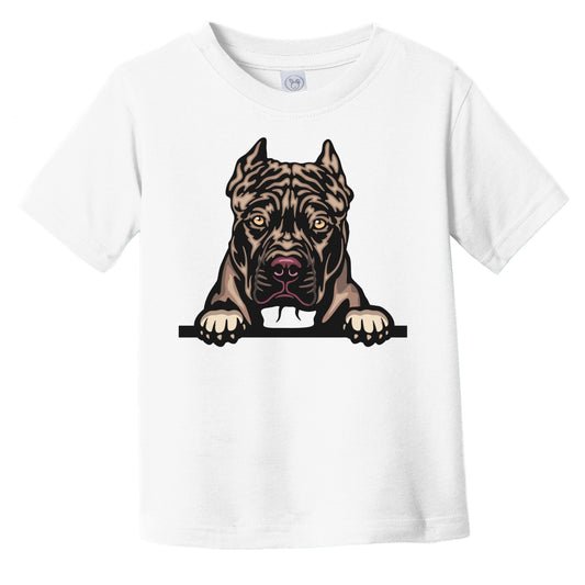 Pit Bull Dog Breed Popping Up Cute Infant Toddler T-Shirt v2