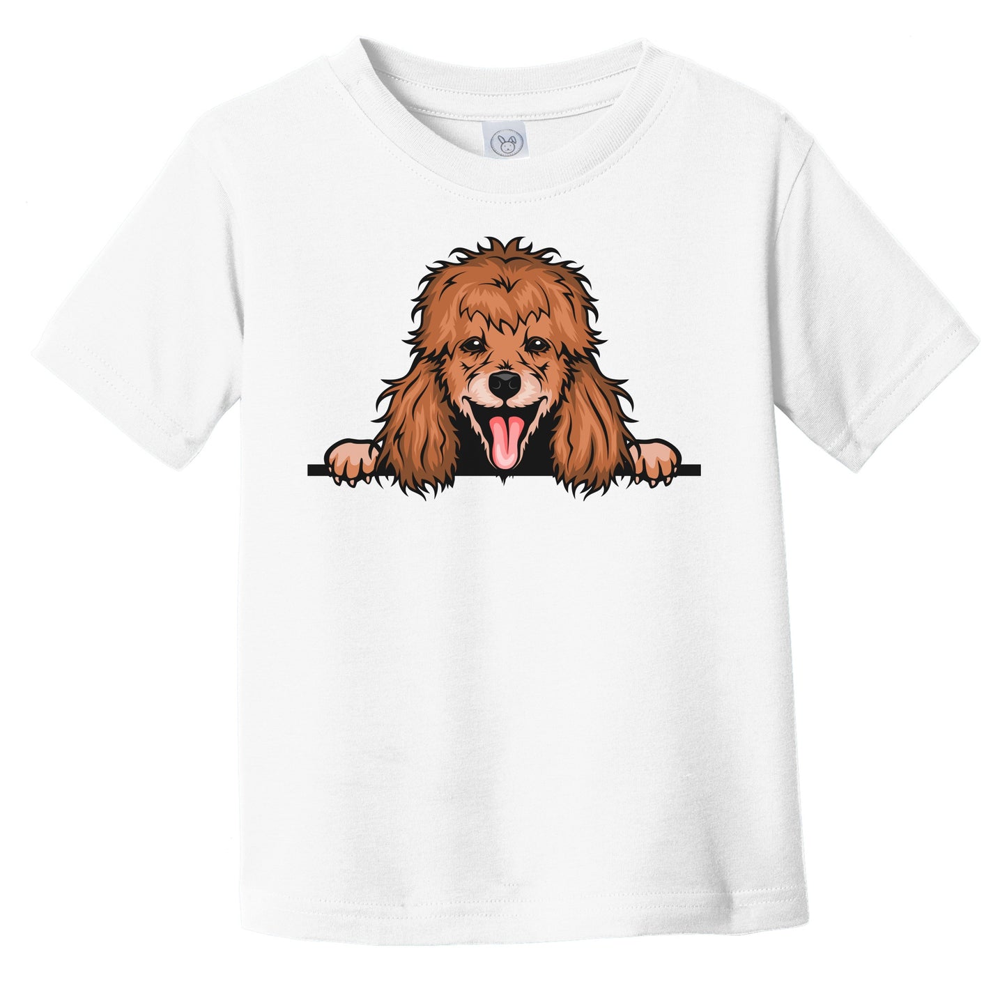 Poodle Dog Breed Popping Up Cute Infant Toddler T-Shirt