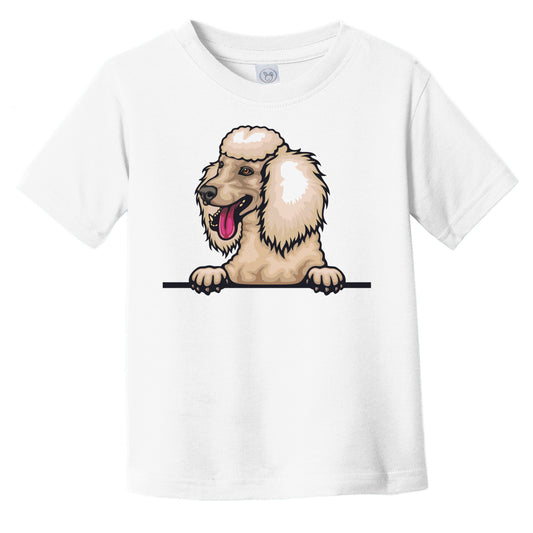 Poodle Dog Breed Popping Up Cute Infant Toddler T-Shirt v4