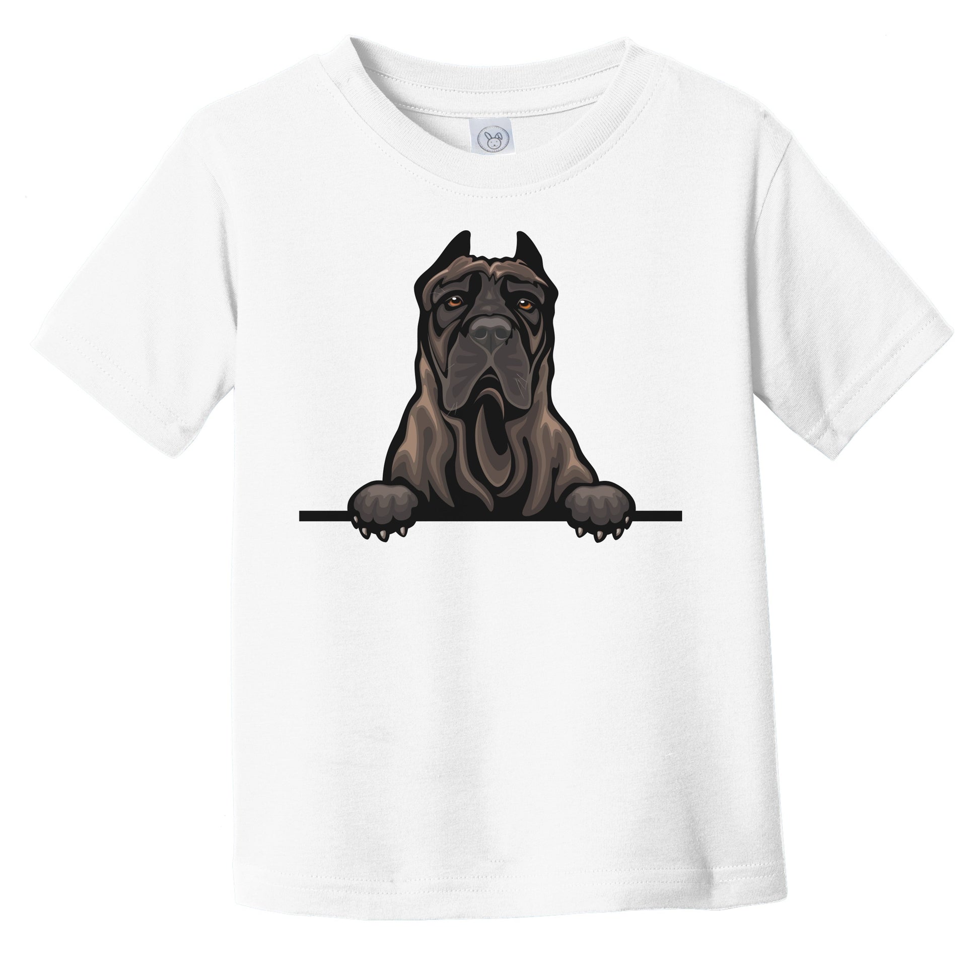 Presa Canario Dog Breed Popping Up Cute Infant Toddler T-Shirt