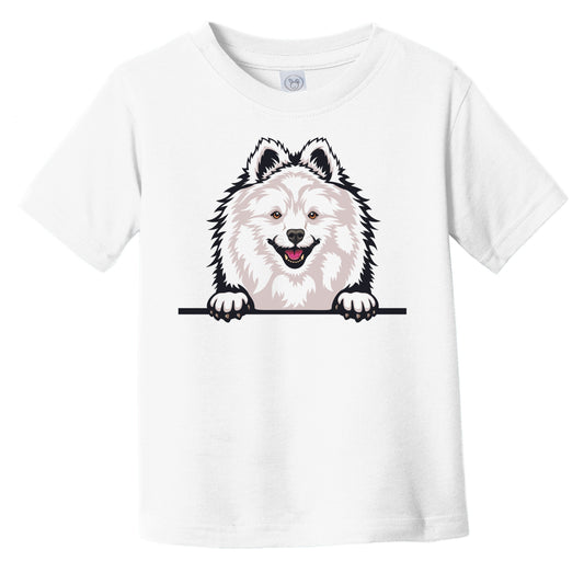 Volpino Dog Breed Popping Up Cute Infant Toddler T-Shirt