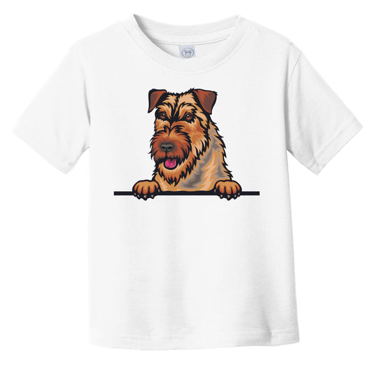Wales Terrier Dog Breed Popping Up Cute Infant Toddler T-Shirt