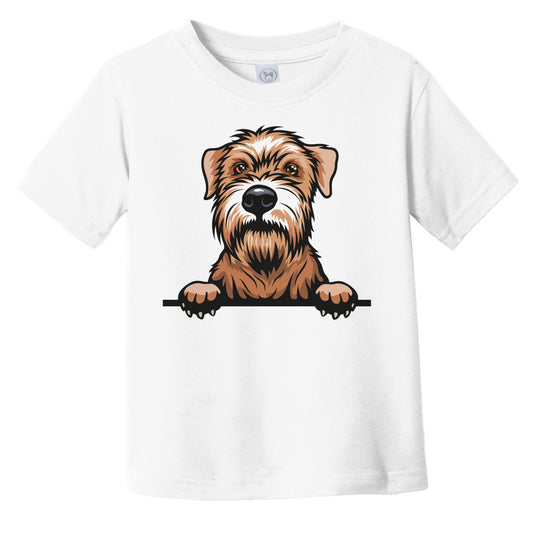 Wheaten Terrier Dog Breed Popping Up Cute Infant Toddler T-Shirt v2