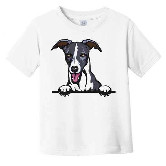 Whippet Dog Breed Popping Up Cute Infant Toddler T-Shirt