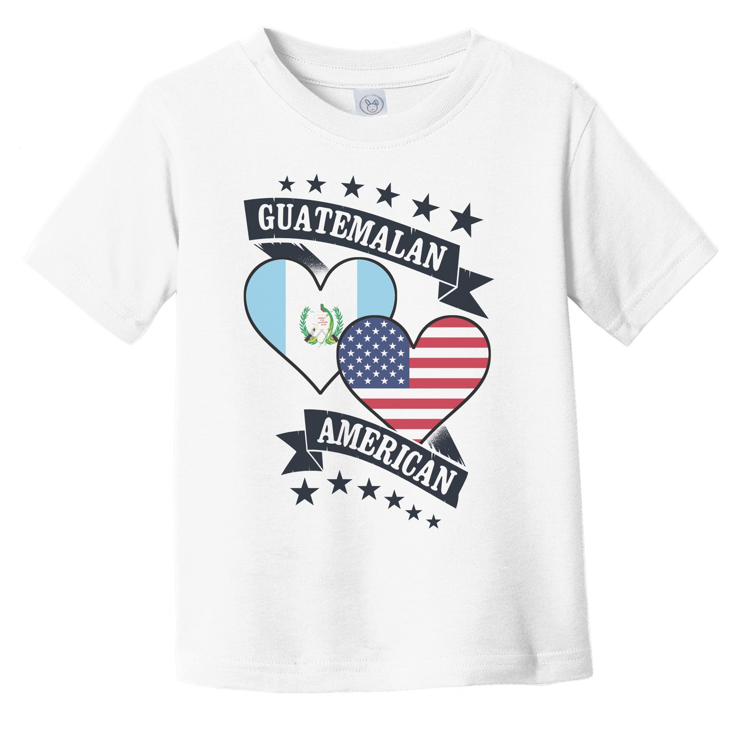 Guatemalan American Heart Flags Guatemala America Infant Toddler T-Shirt