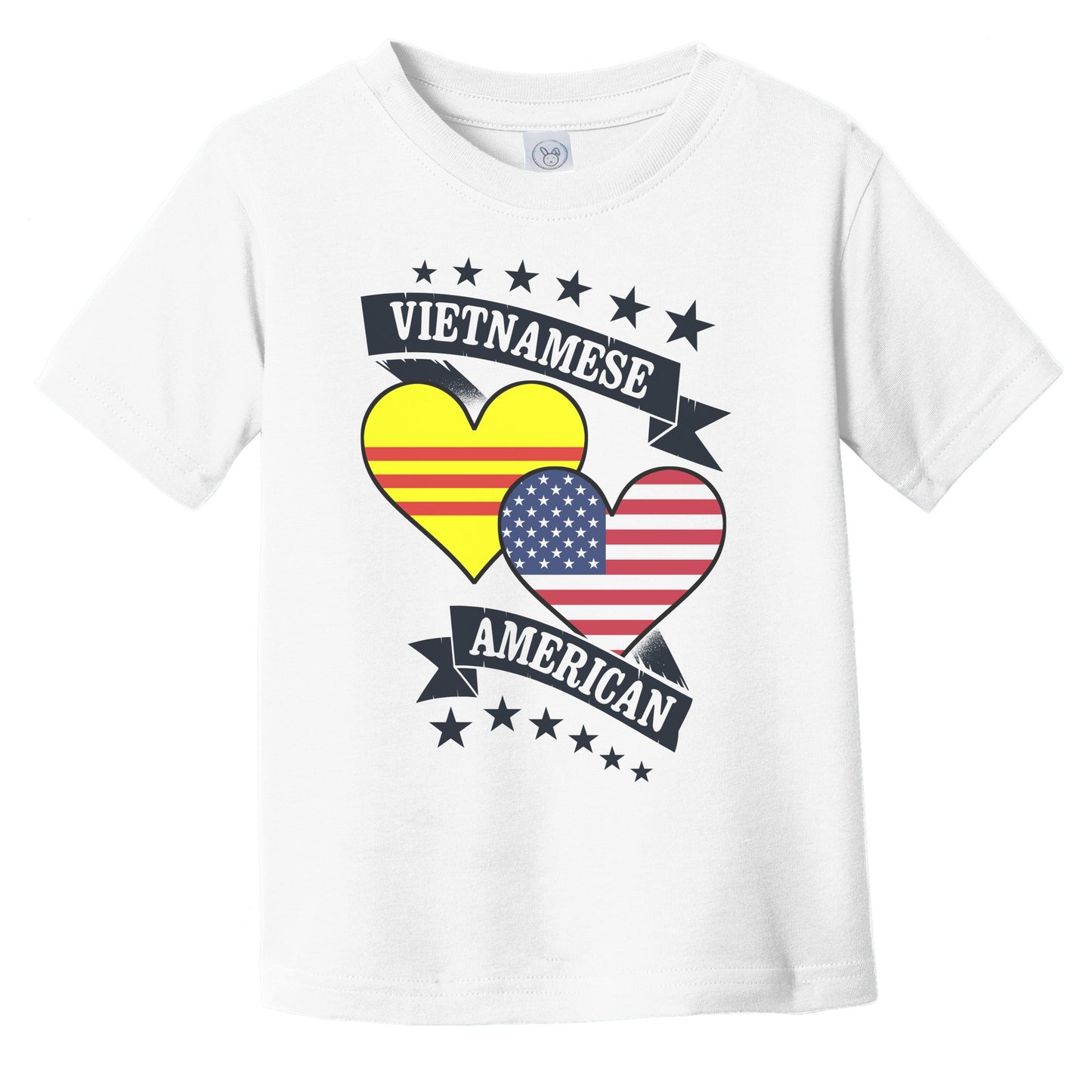 Vietnamese American Heart Flags Vietnam America Infant Toddler T-Shirt