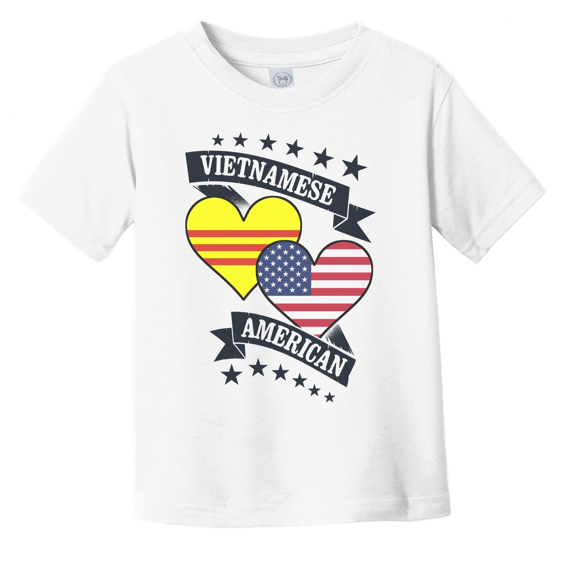 Vietnamese American Heart Flags Vietnam America Infant Toddler T-Shirt