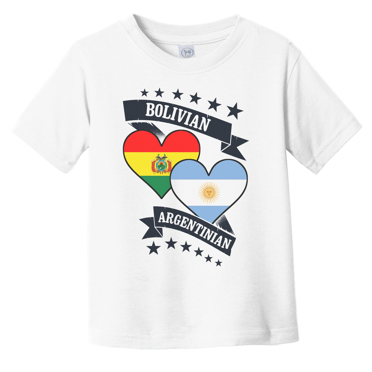 Bolivian Argentinian Heart Flags Bolivia Argentina Infant Toddler T-Shirt