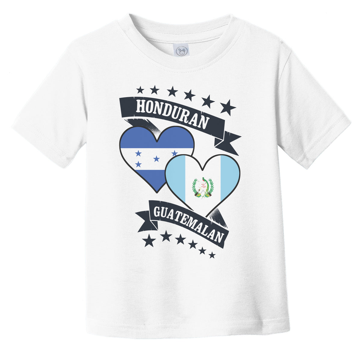Honduran Guatemalan Heart Flags Honduras Guatemala Infant Toddler T-Shirt