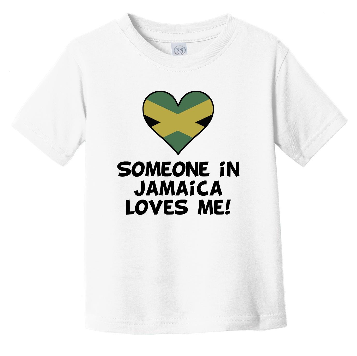 Someone In Jamaica Loves Me Jamaican Flag Heart Infant Toddler T-Shirt