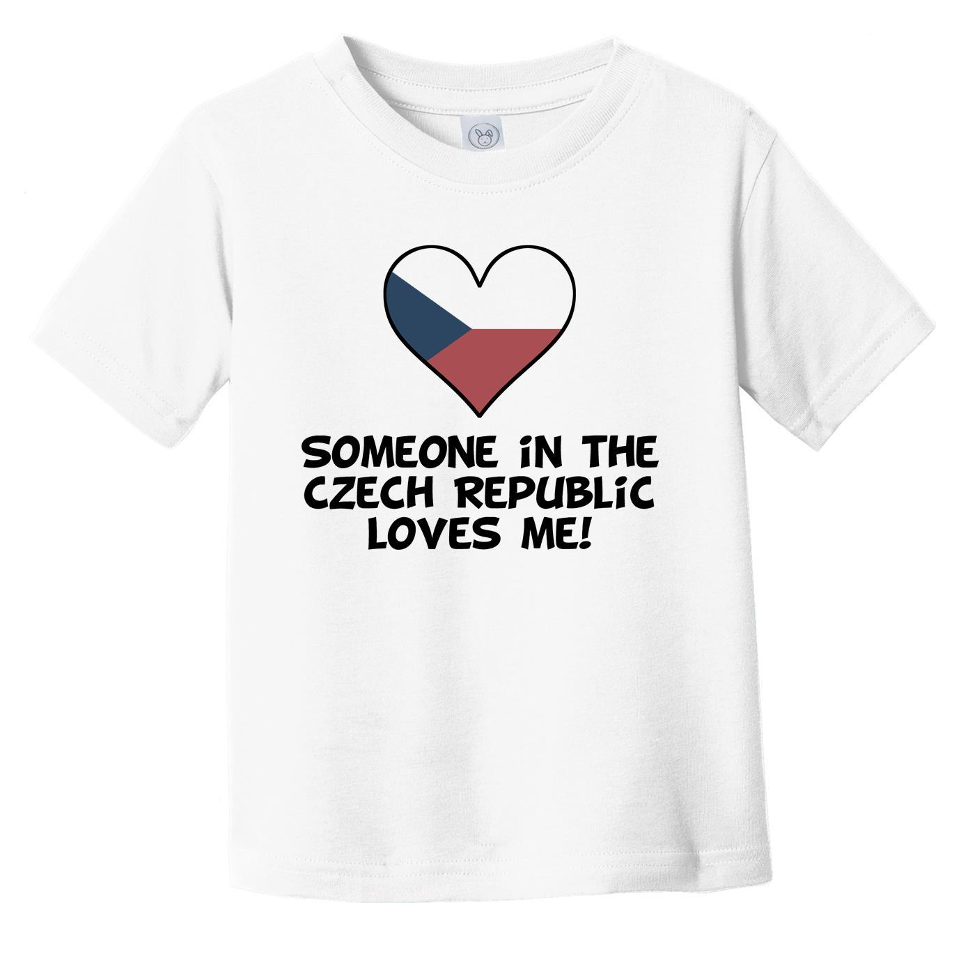 Someone In the Czech Republic Loves Me Czech Flag Heart Infant Toddler T-Shirt