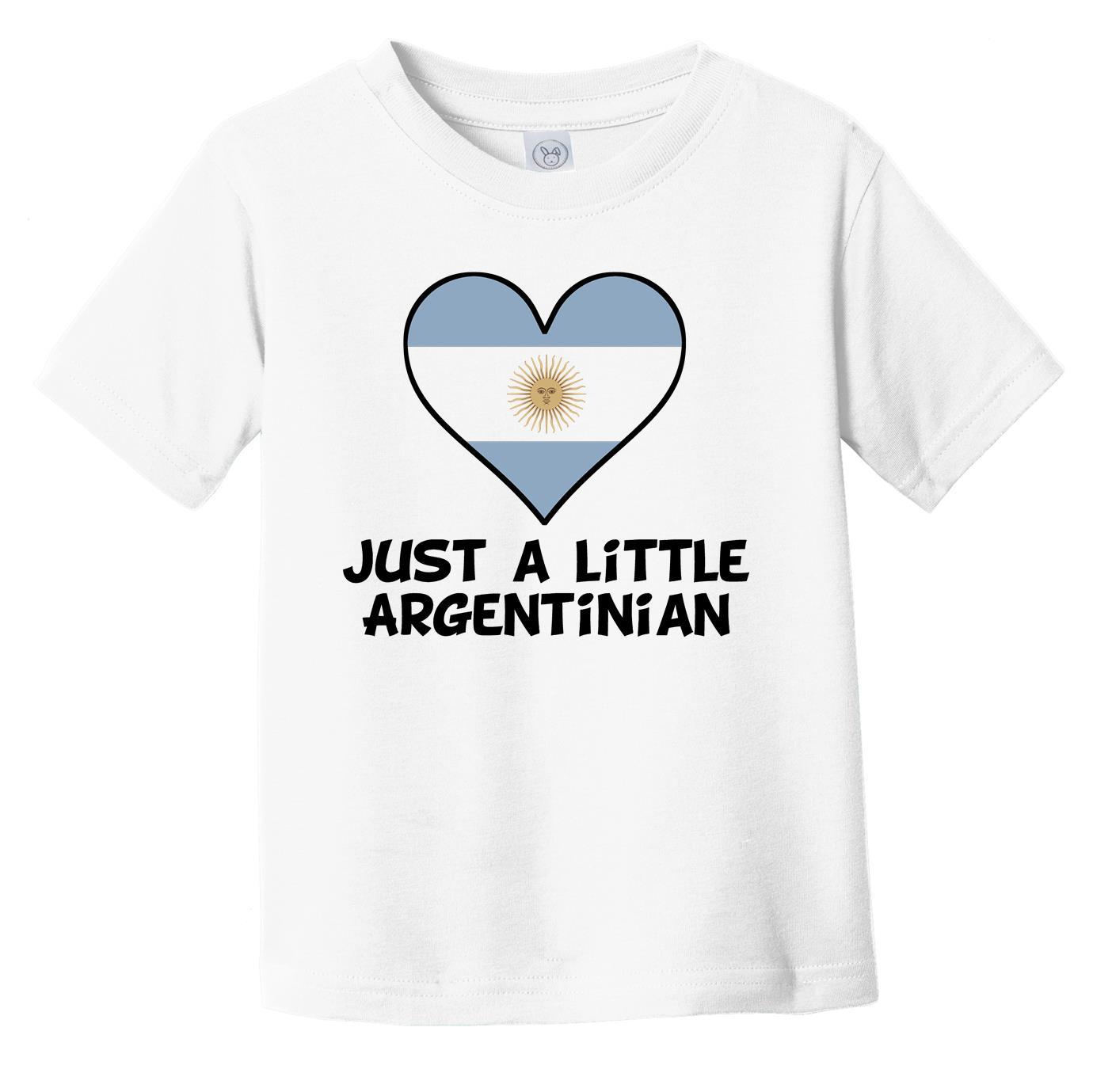 Just A Little Argentinian T-Shirt - Funny Argentina Flag Infant Toddler Shirt