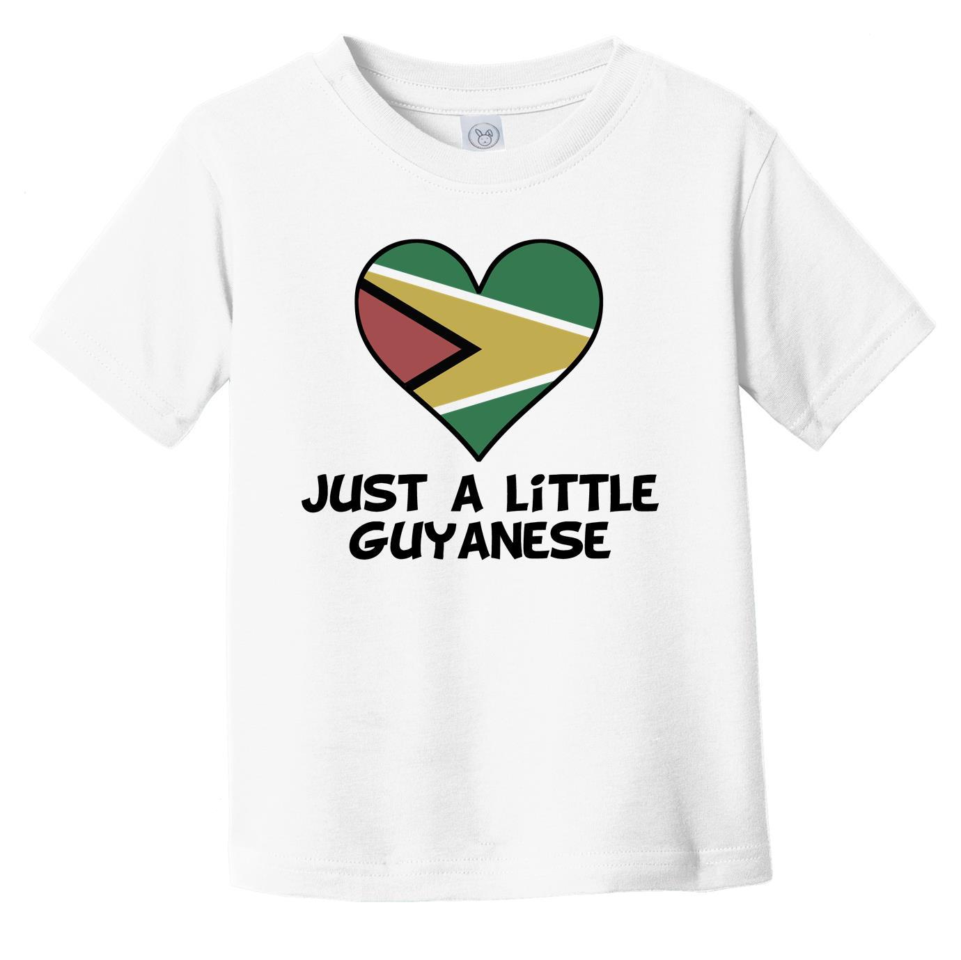 Just A Little Guyanese T-Shirt - Funny Guyana Flag Infant Toddler Shirt