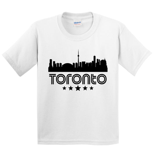 Toronto Ontario Skyline Retro Style Kids T-Shirt