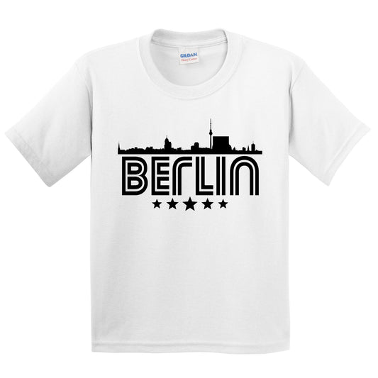 Berlin Germany Skyline Retro Style Kids T-Shirt
