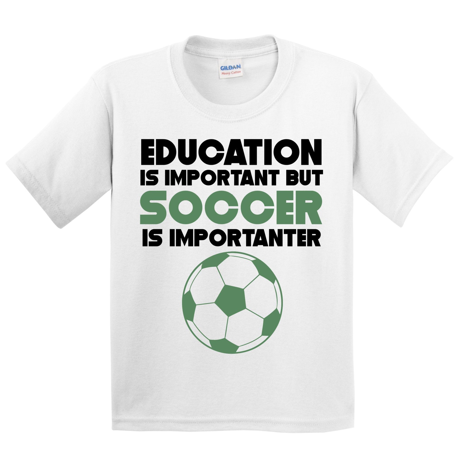 Education Is Important But Soccer Is Importanter Funny T-Shirt