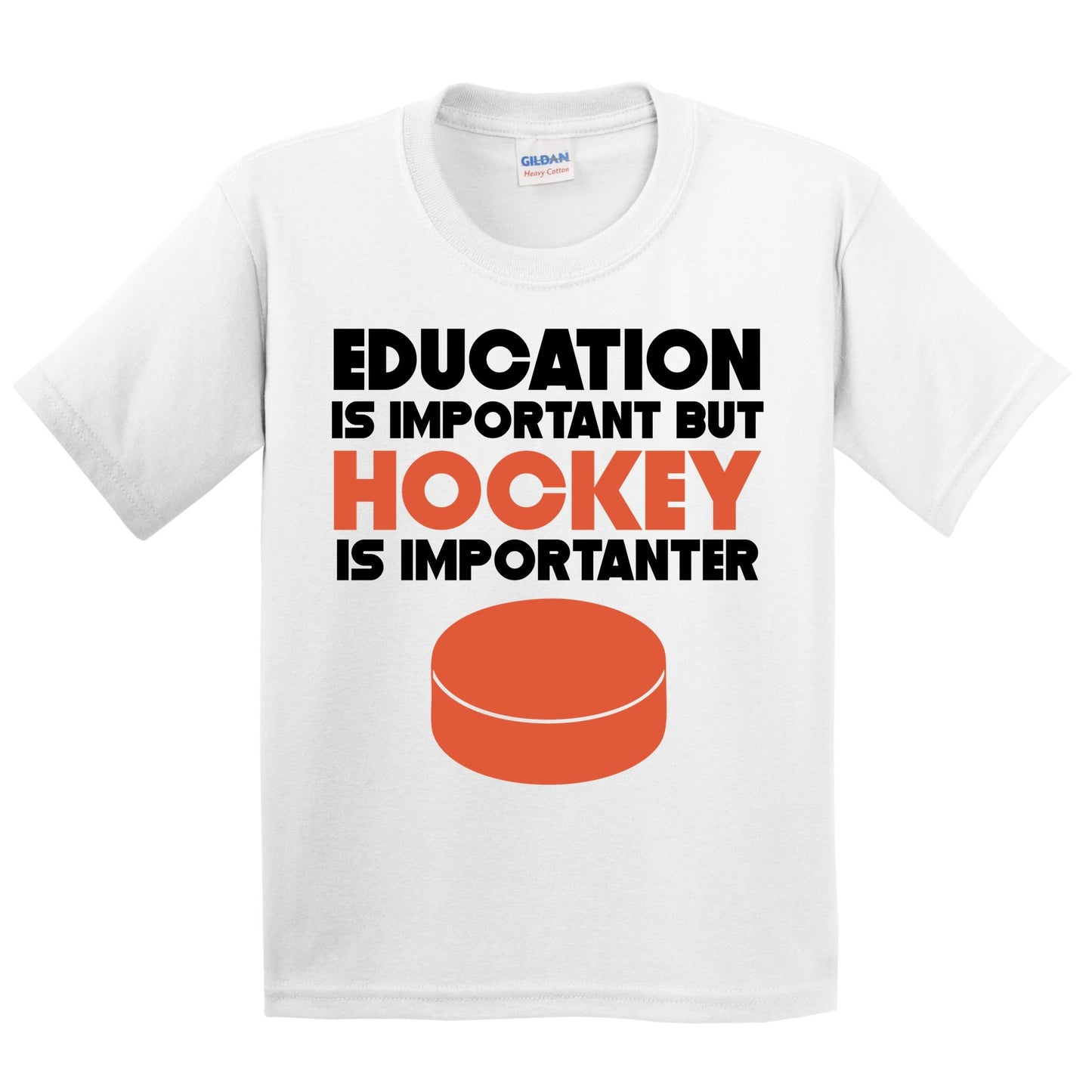 Education Is Important But Hockey Is Importanter Funny T-Shirt