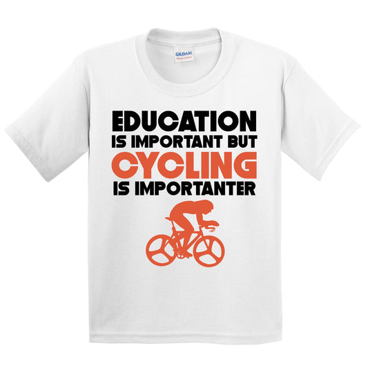 Education Is Important But Cycling Is Importanter Funny T-Shirt