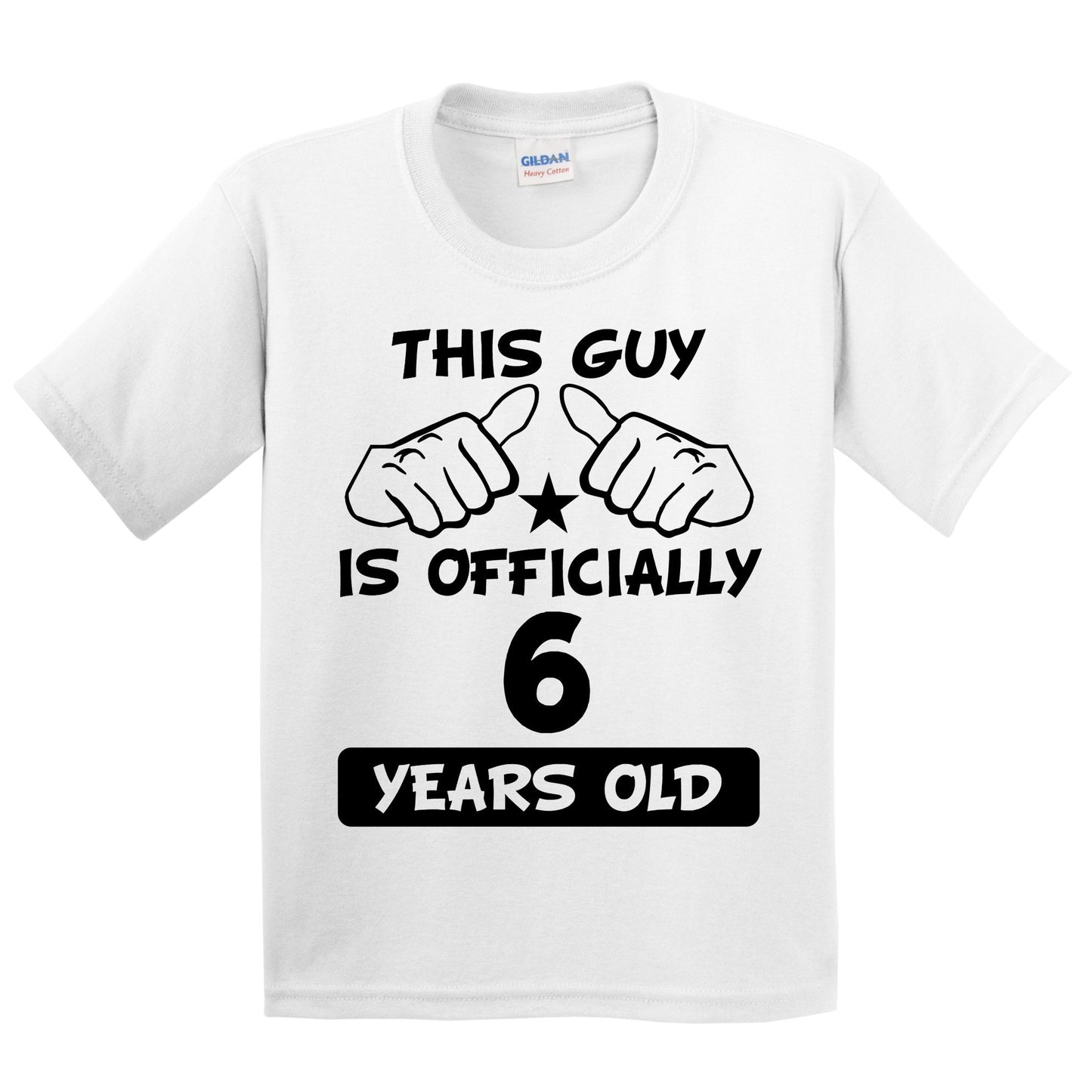 This Guy Is Officially 6 Years Old Funny 6th Birthday Kids T-Shirt