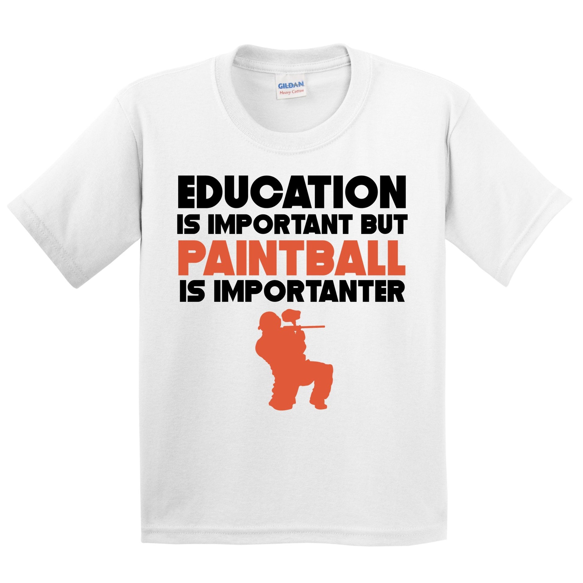 Education Is Important But Paintball Is Importanter Funny T-Shirt