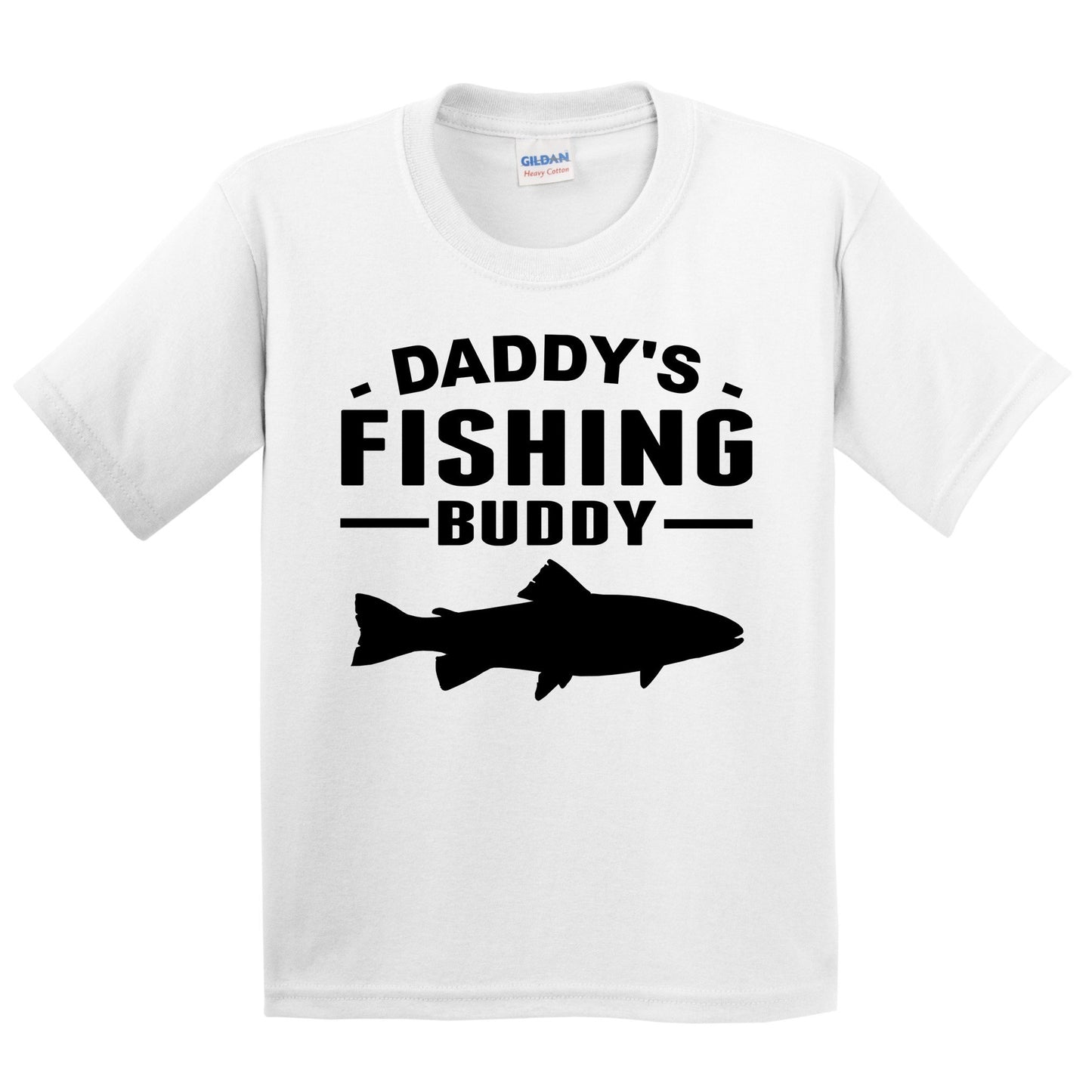Daddy's Fishing Buddy Cute Kids Youth T-Shirt