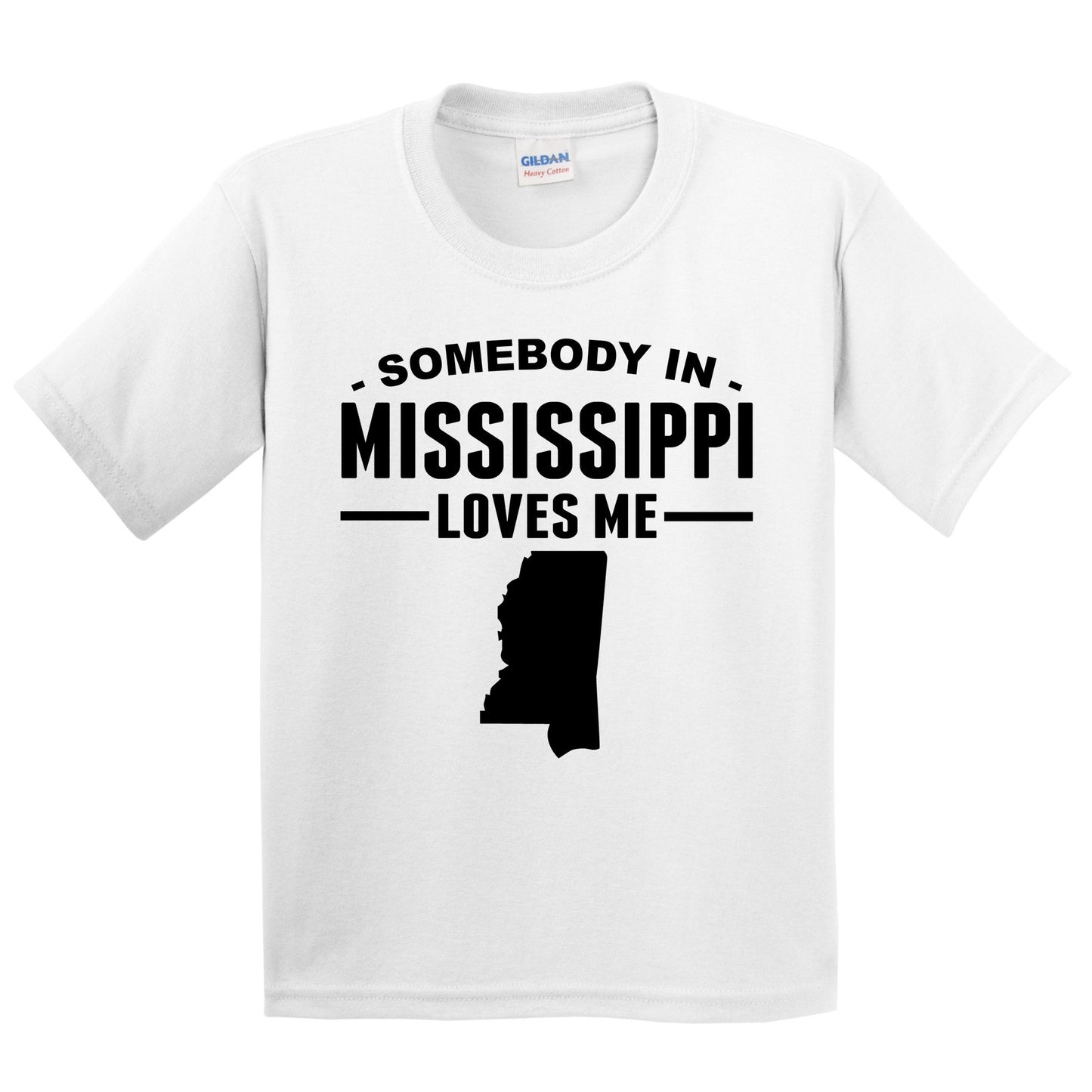 Somebody In Mississippi Loves Me Kids T-Shirt - Mississippi Youth Shirt