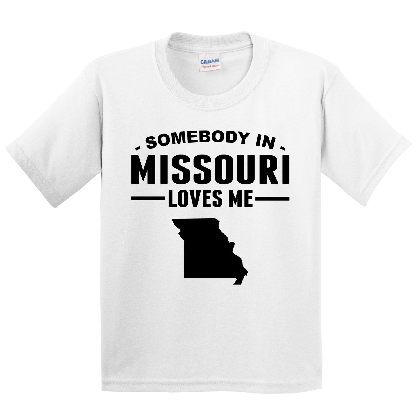Somebody In Missouri Loves Me Kids T-Shirt - Missouri Youth Shirt