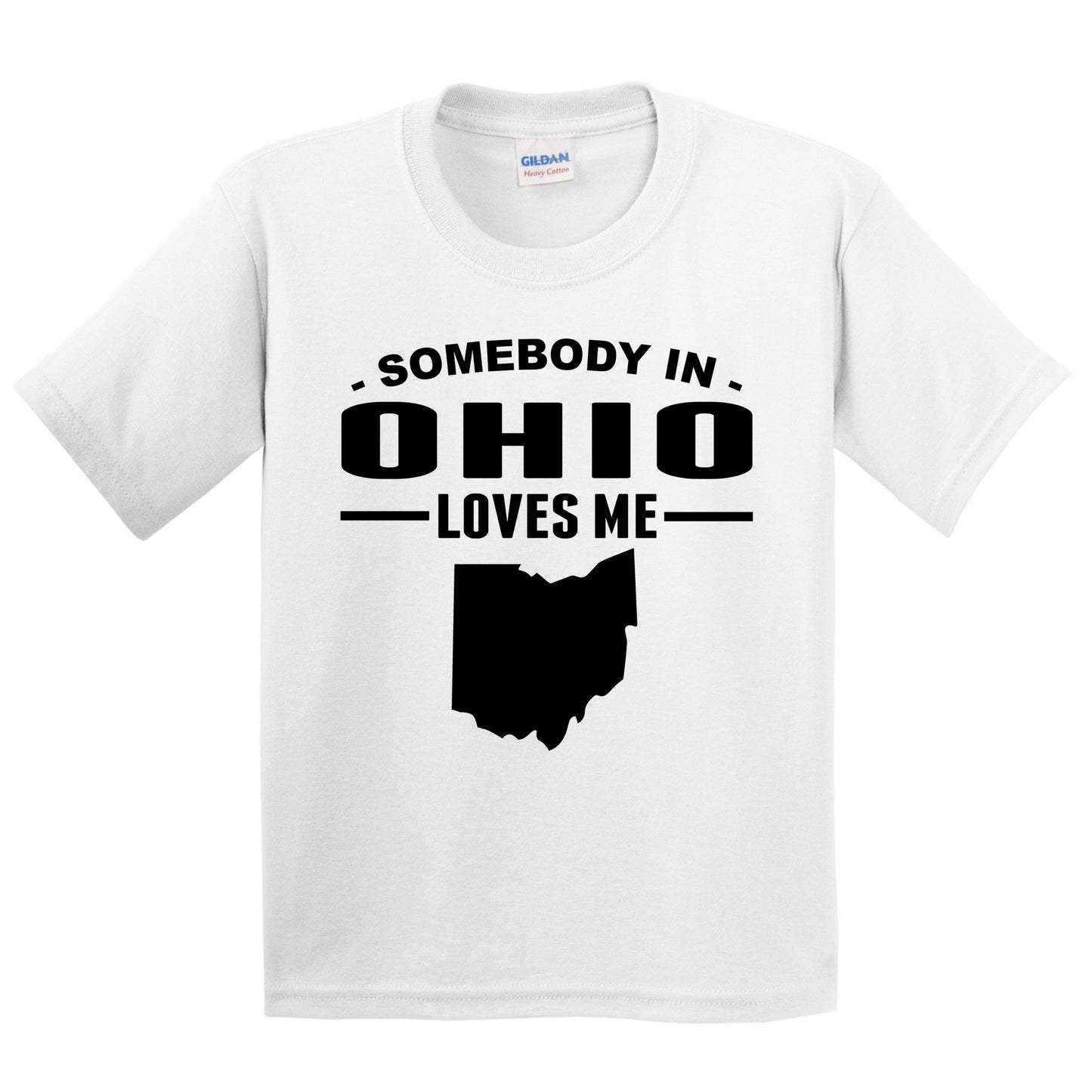 Somebody In Ohio Loves Me Kids T-Shirt - Ohio Youth Shirt